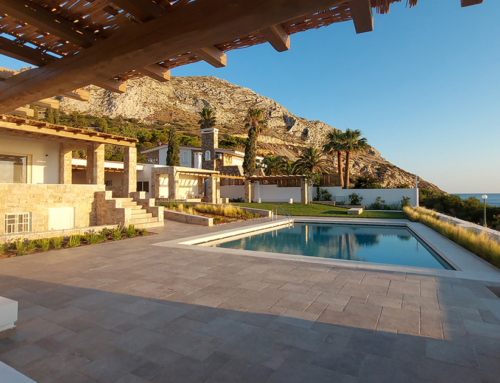 Private garden in Anavyssos, East Attica region